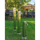 95cm Wassersäule Edelstahl 1/2 Zoll mit Schlauchhalter 1/2" AG-unterhalb