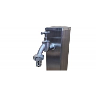 Auslaufhahn 3/4" mit Schlauchtülle matt verchromt