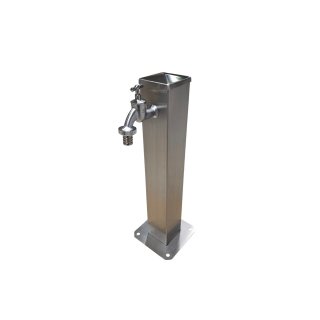 50cm Wassersäulen 3/4 Zoll Durchgangsbohrung nach hinten 3/4 Auslaufhahn ohne Schlauchhalter