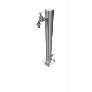 75cm Wassersäulen Rund  3/4 Zoll mit zweitem Hahn 3/4 Auslaufhahn