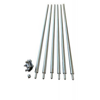 Tiefenerder Komplettset bis 6m V4A Stangen, Klemme