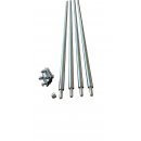 Tiefenerder Komplettset bis 6m V4A Stangen, Klemme 4m