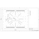 Planfräsvorrichtung für Oberfräsen 30x30mm Konstruktionsprofil 8x Nutgleiter Form B