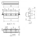 Planfräsvorrichtung für Oberfräsen 30x30mm Konstruktionsprofil 8x Nutgleiter Form B