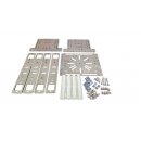 Planfräsvorrichtung für Oberfräsen 40x40mm Konstruktionsprofil 8x Nutgleiter Form I