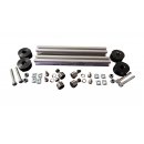 Planfräsvorrichtung für Oberfräsen 30x30mm Konstruktionsprofil 4x Nutgleiter Form B & 4x Laufrolle & 4x POM Gleiter