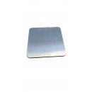 3mm Edelstahlplatte Quattro 78mm x 78mm
